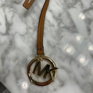 NWOT Michael kors golden brown bag charm